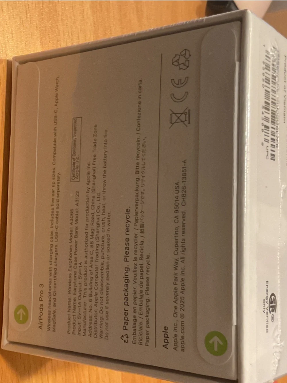 Apple AirPods Pro 3 Original Packaging